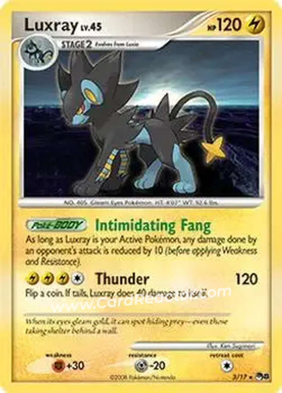 2008 Pokemon Organized Play Series 8 #3/17 - レントラー - Front