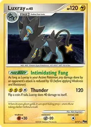 2008 Pokemon Organized Play Series 8 #3/17 - レントラー
