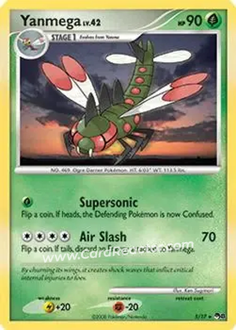 2008 Pokemon Organized Play Series 8 #5/17 - Yanmega - Front