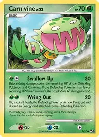 2008 Pokemon Organized Play Series 8 #7/17 - Carnivine
