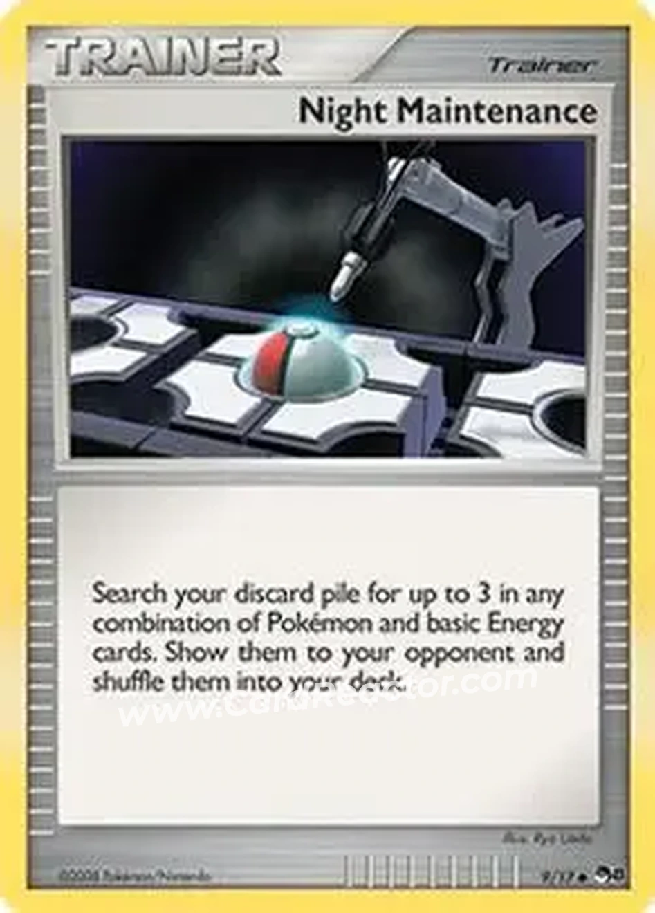 2008 Pokemon Organized Play Series 8 #9/17 - Night Maintenance - Front