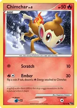 2008 Pokemon Organized Play Series 8 #12/17 - Chimchar