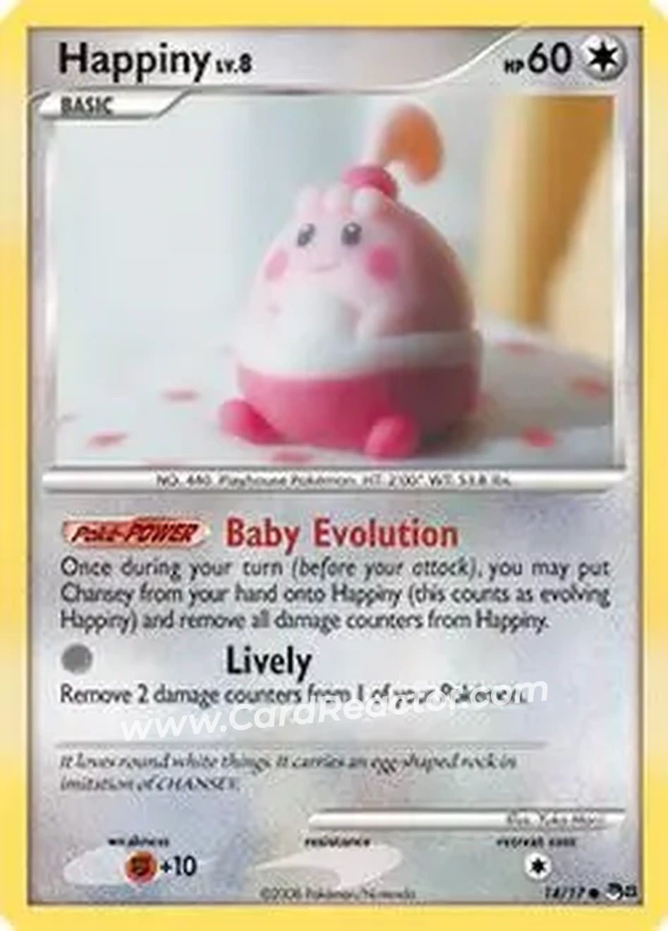 2008 Pokemon Organized Play Series 8 #14/17 - Happiny - Front