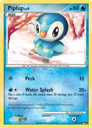 2008 Pokemon Organized Play Series 8 #15/17 - Piplup