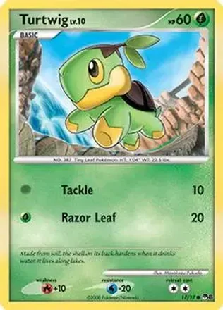 2008 Pokemon Organized Play Series 8 #17/17 Turtwig