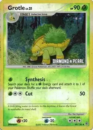 2008 Pokémon Burger King Promos #49/130 - Grotle