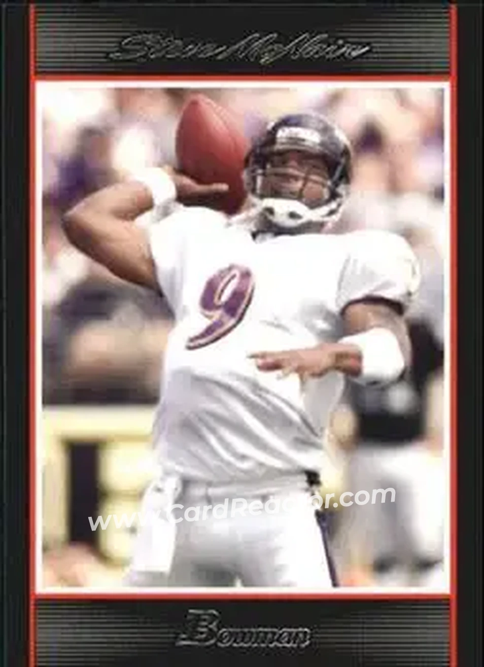 2007 Bowman #4 - Steve McNair - Baltimore Ravens - Front