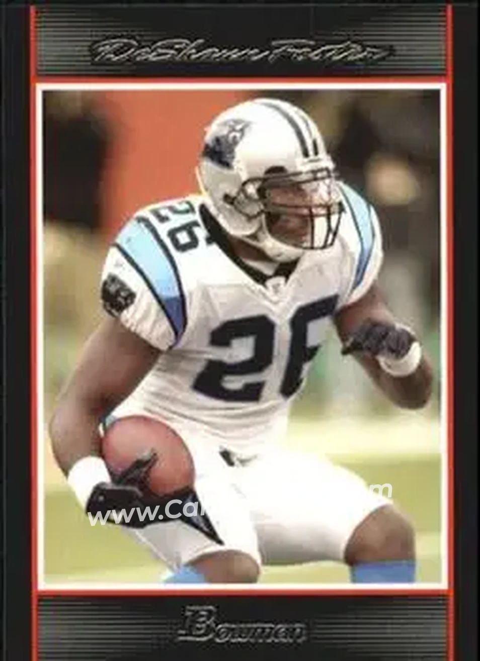 2007 Bowman #29 - DeShaun Foster - Carolina Panthers - Front