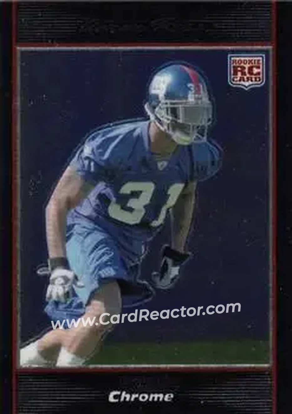 2007 Bowman Chrome #BC11 - Aaron Ross - New York Giants - Front