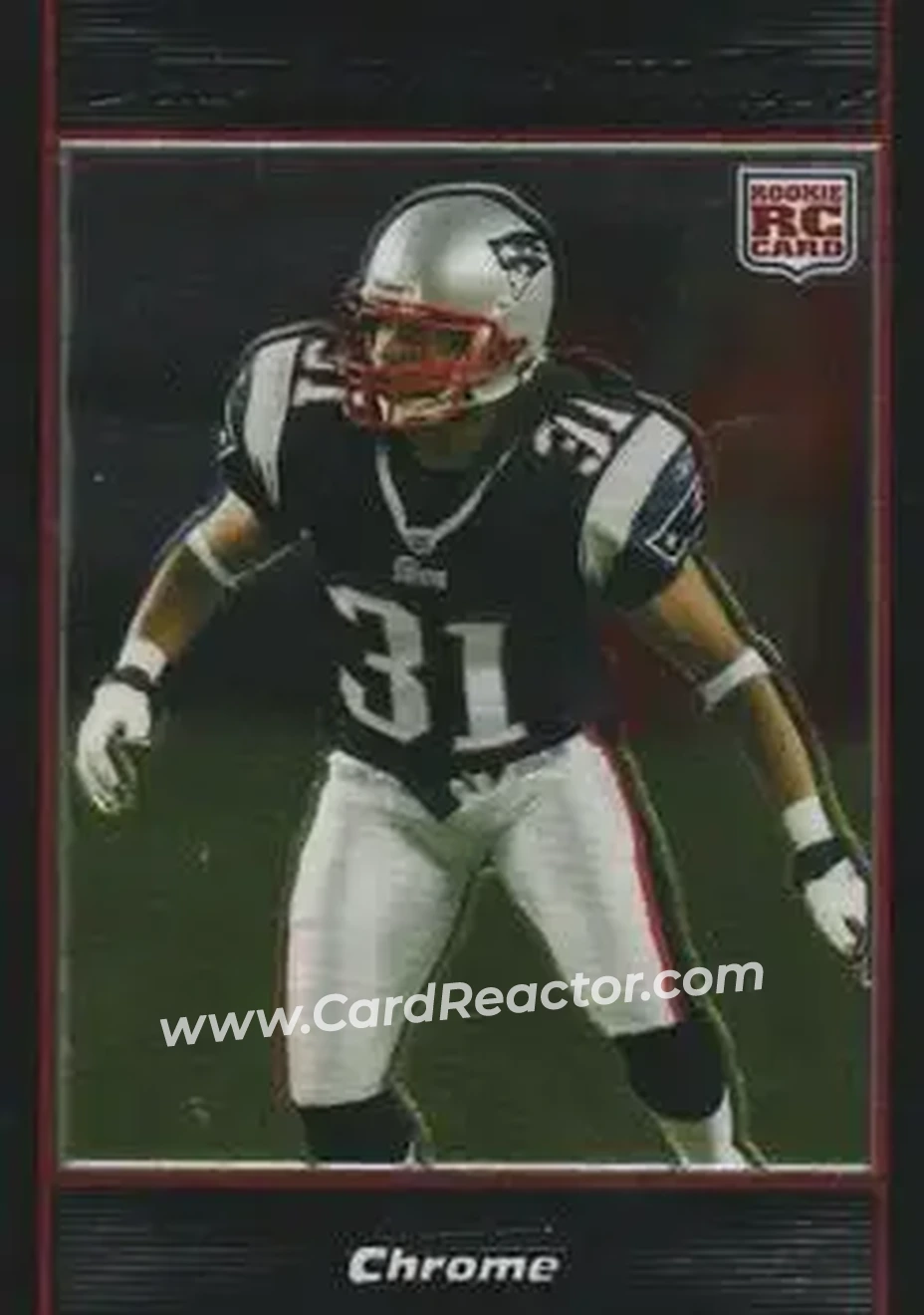 2007 Bowman Chrome #BC14 - Brandon Meriweather - New England Patriots - Front