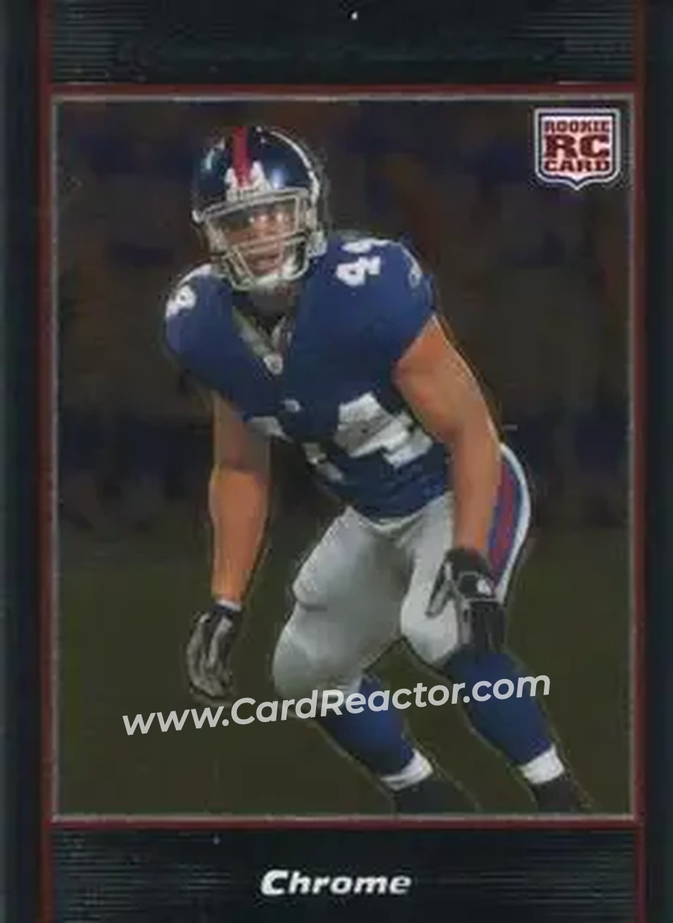 2007 Bowman Chrome #BC19 - Ahmad Bradshaw - New York Giants - Front