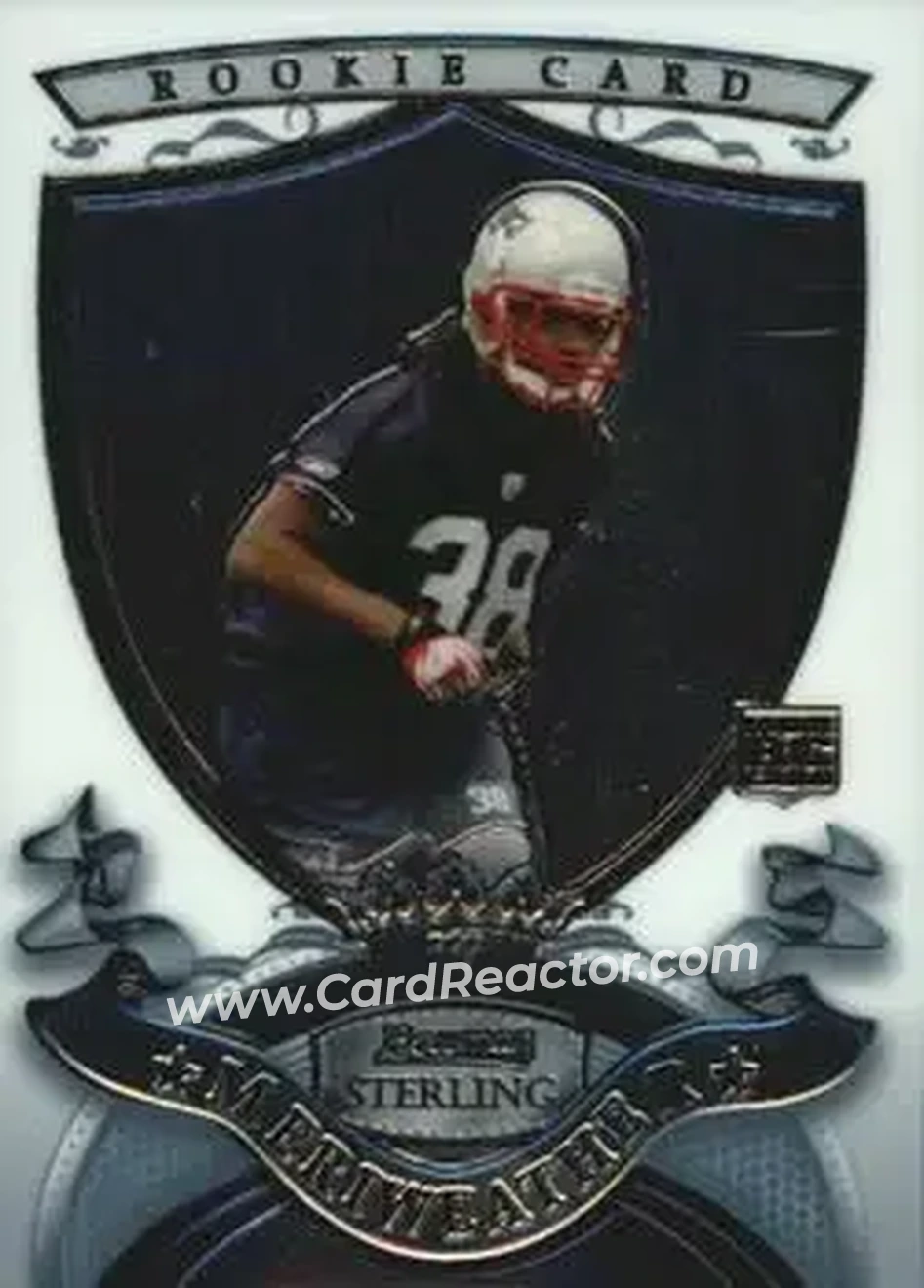 2007 Bowman Sterling #9 - Brandon Meriweather - New England Patriots - Front