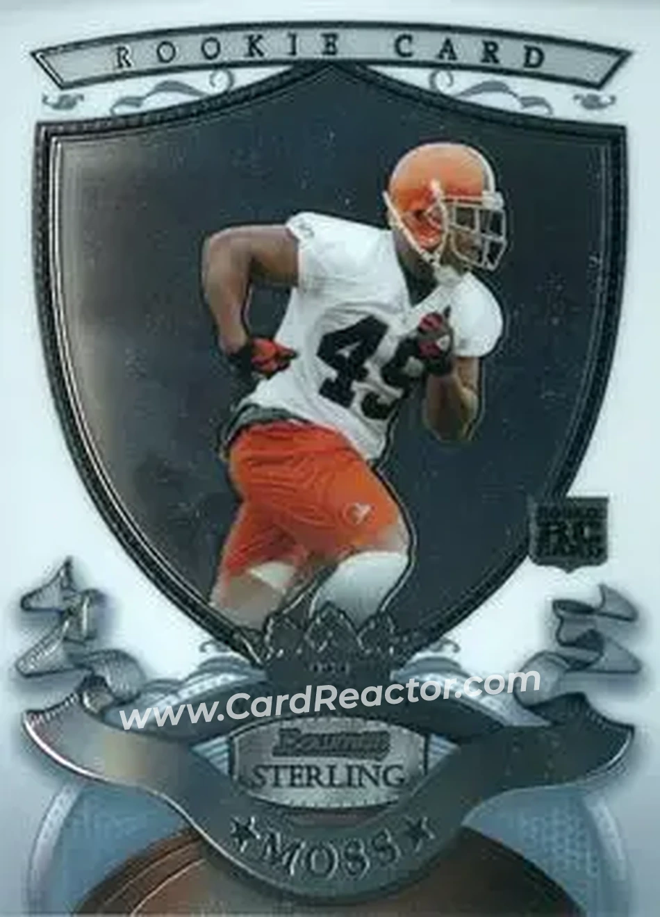 2007 Bowman Sterling #24 - Tyrone Moss - Cleveland Browns - Front