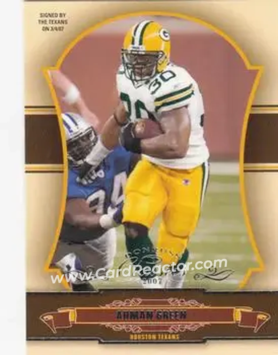 2007 Donruss Classics #38 - Ahman Green - Houston Texans - Front