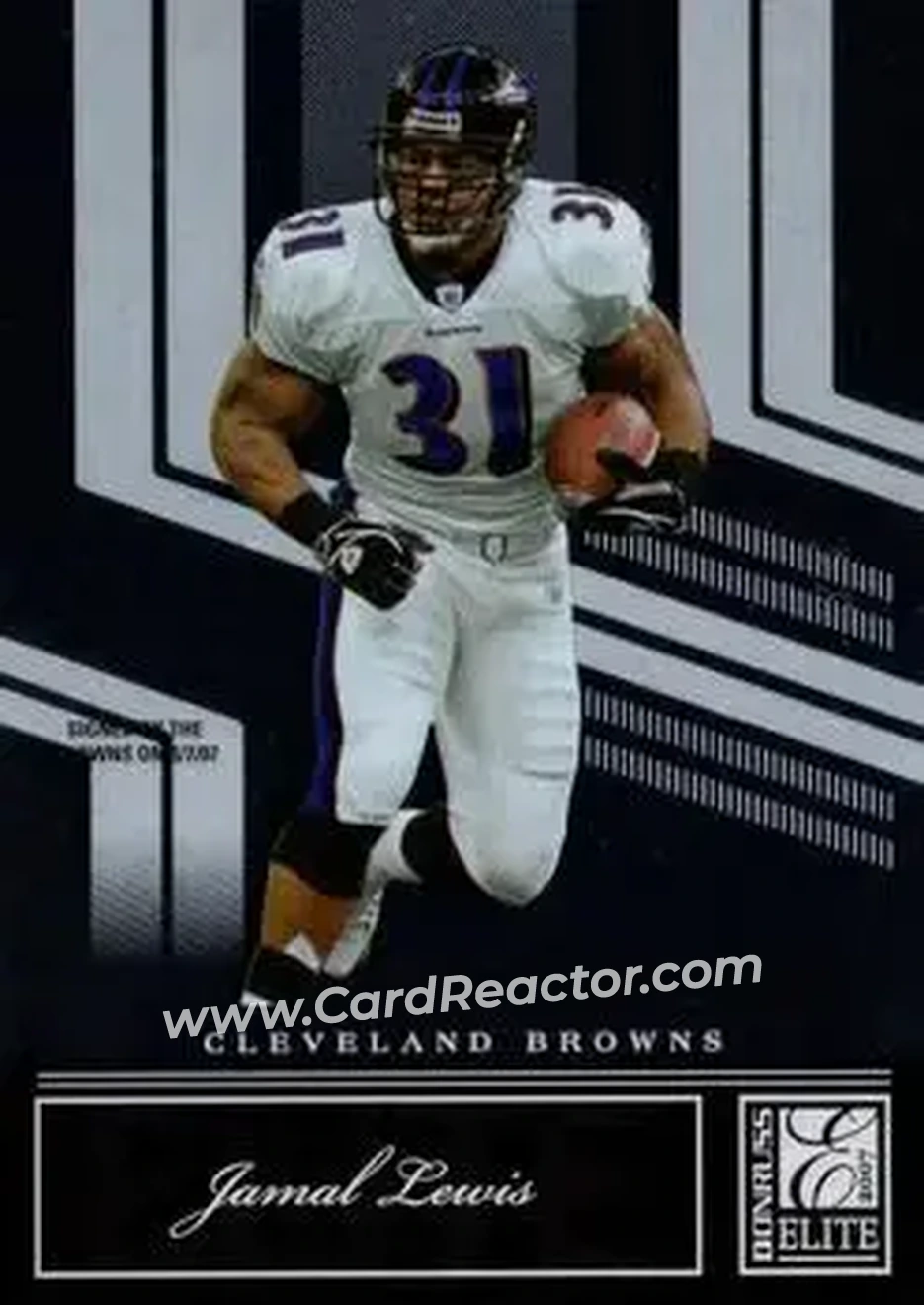 2007 Donruss Elite #8 - Jamal Lewis - Cleveland Browns - Front