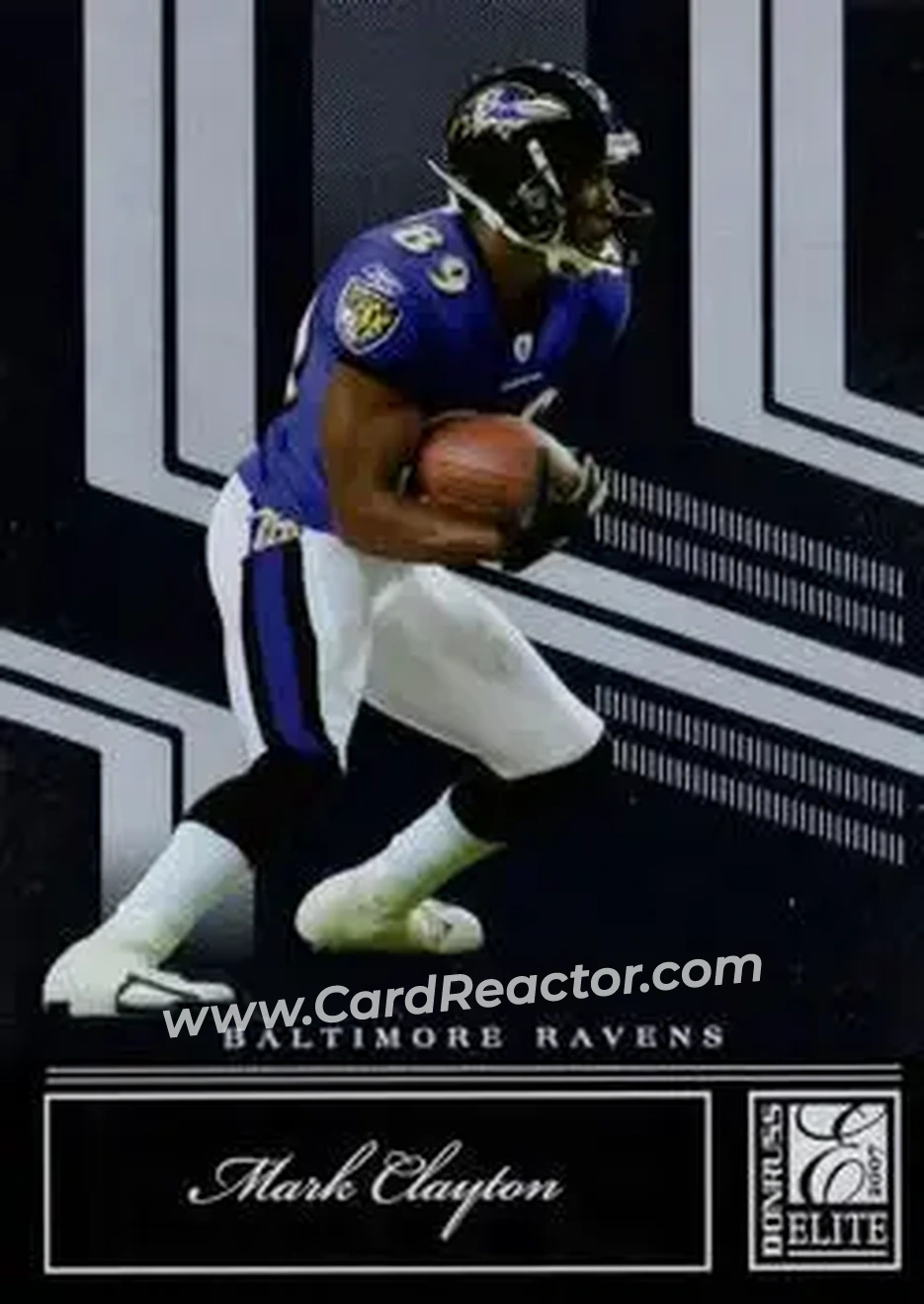2007 Donruss Elite #9 - Mark Clayton - Baltimore Ravens - Front