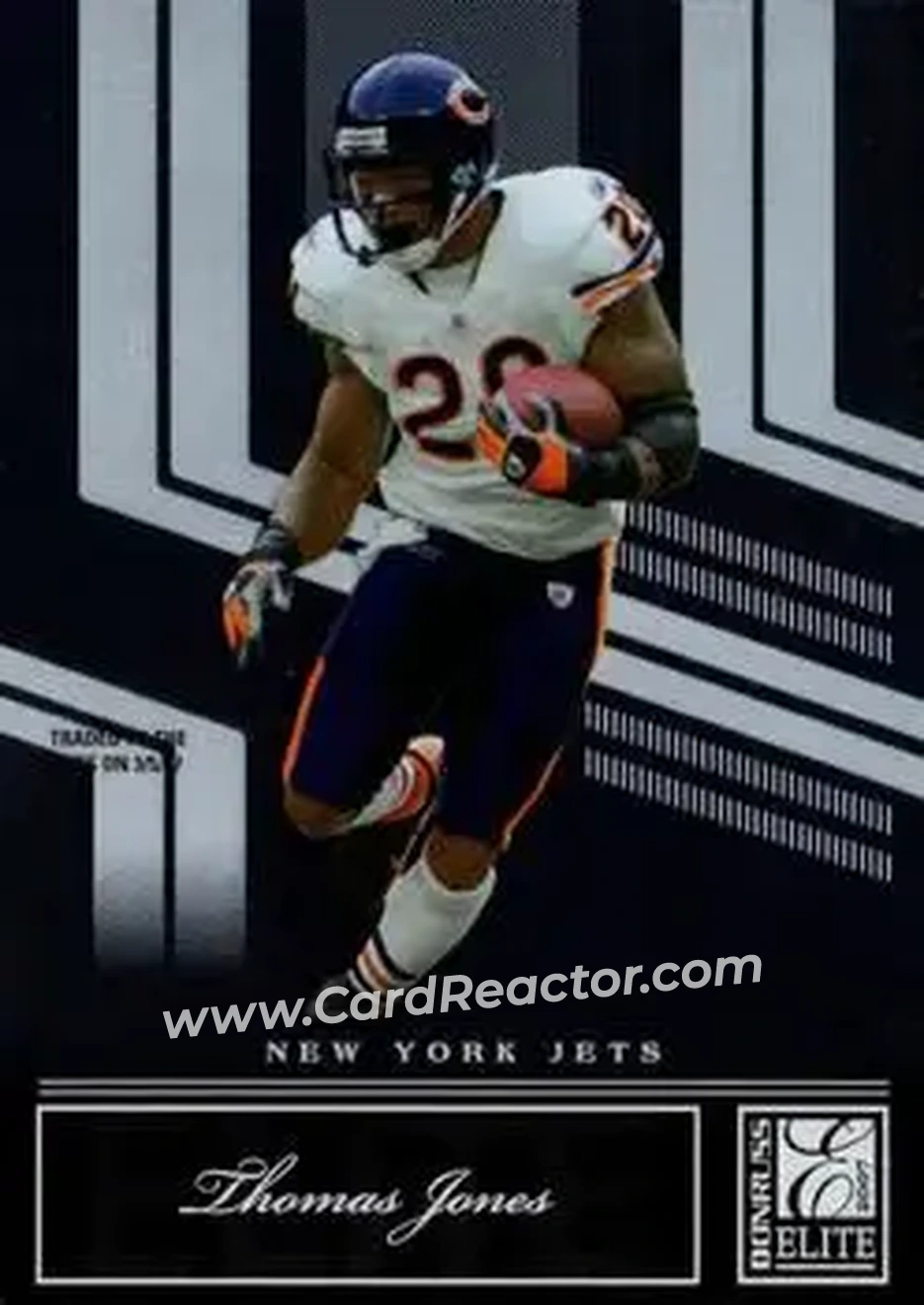 2007 Donruss Elite #19 - Thomas Jones - New York Jets - Front
