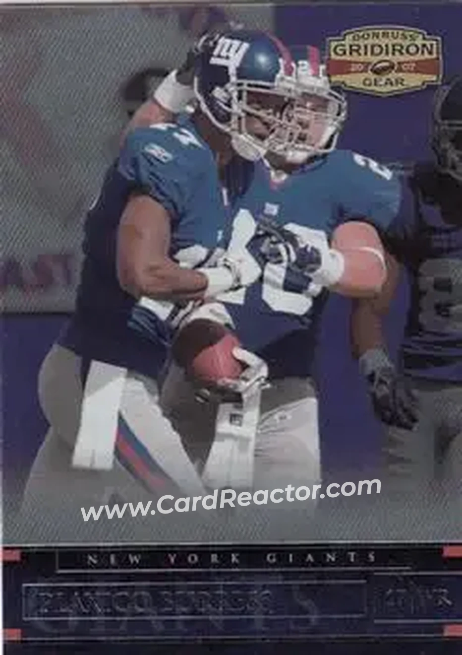 2007 Donruss Gridiron Gear #5 - Plaxico Burress - New York Giants - Front