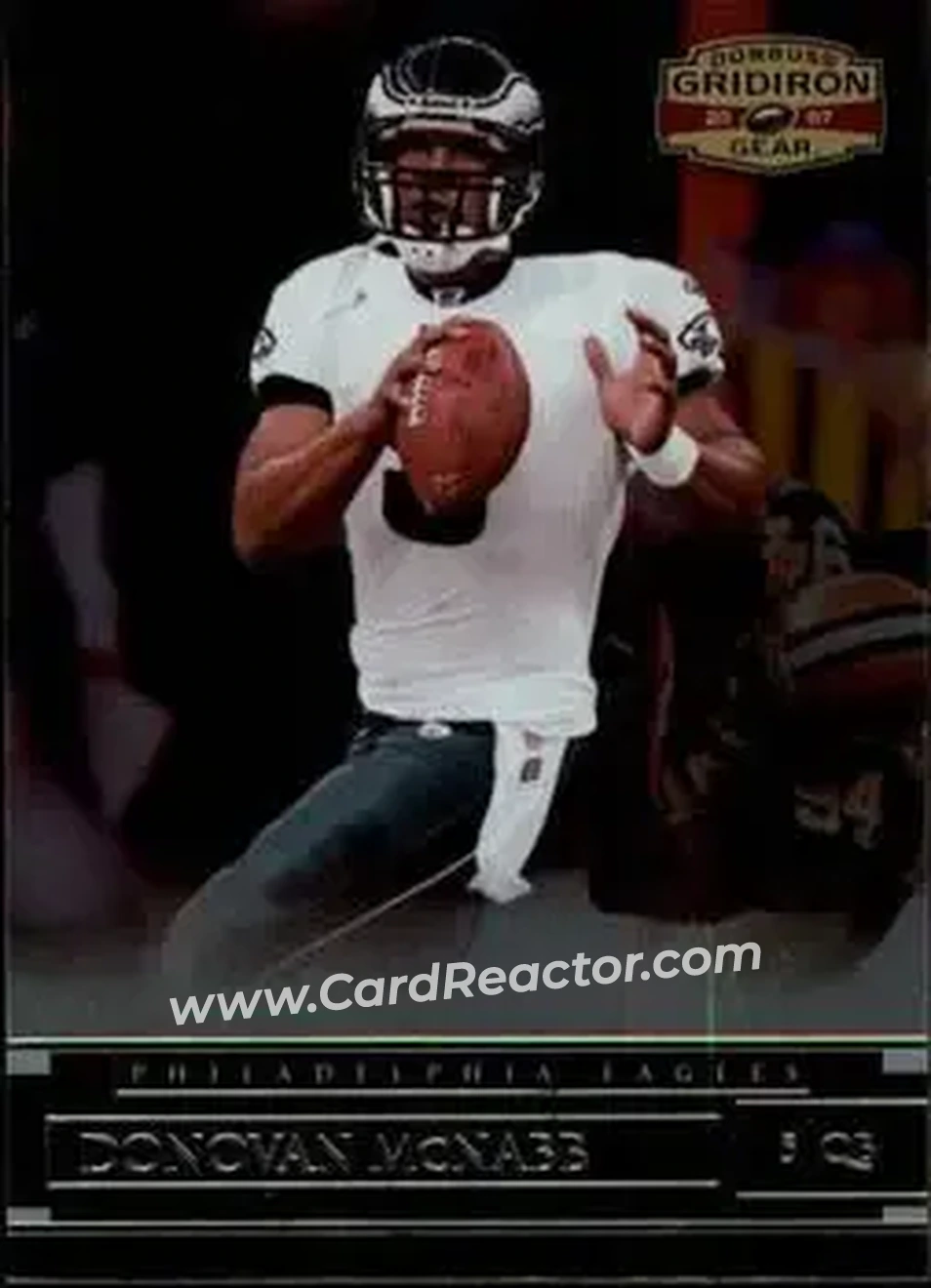 2007 Donruss Gridiron Gear #8 - Donovan McNabb - Philadelphia Eagles - Front 2007 Donruss Gridiron Gear #8 - Donovan McNabb - Philadelphia Eagles - Front