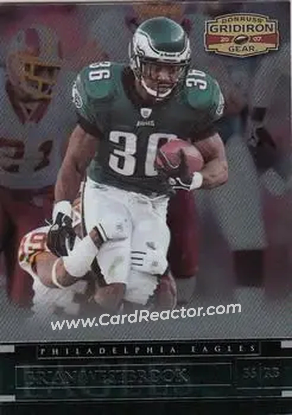 2007 Donruss Gridiron Gear #9 - Brian Westbrook - Philadelphia Eagles - Front