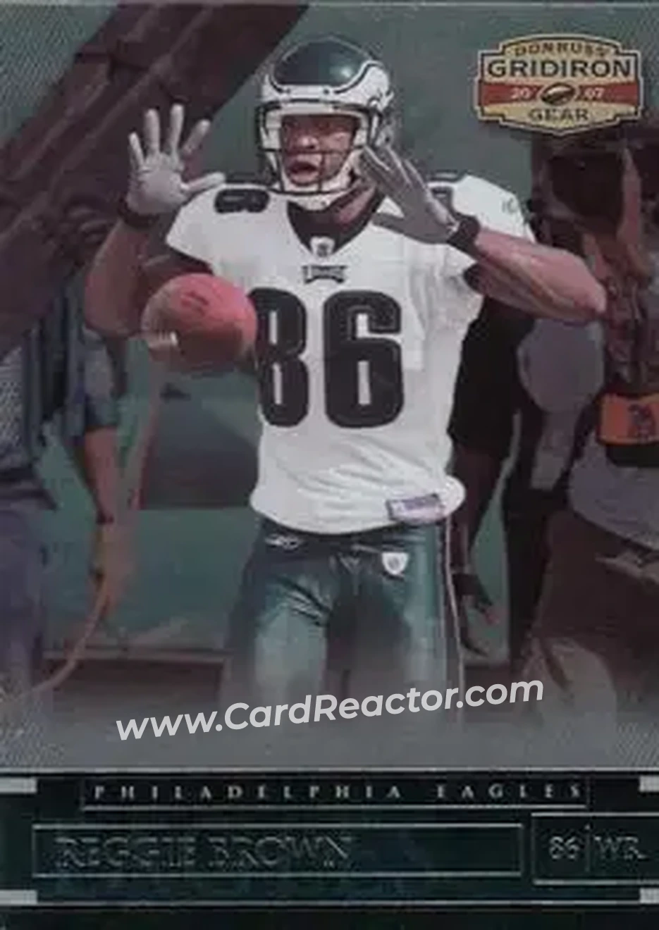 2007 Donruss Gridiron Gear #10 - Reggie Brown - Philadelphia Eagles - Front