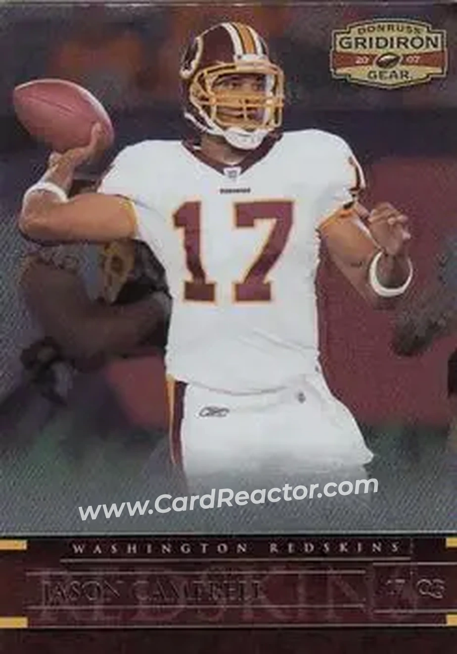 2007 Donruss Gridiron Gear #11 - Jason Campbell - Washington Redskins - Front