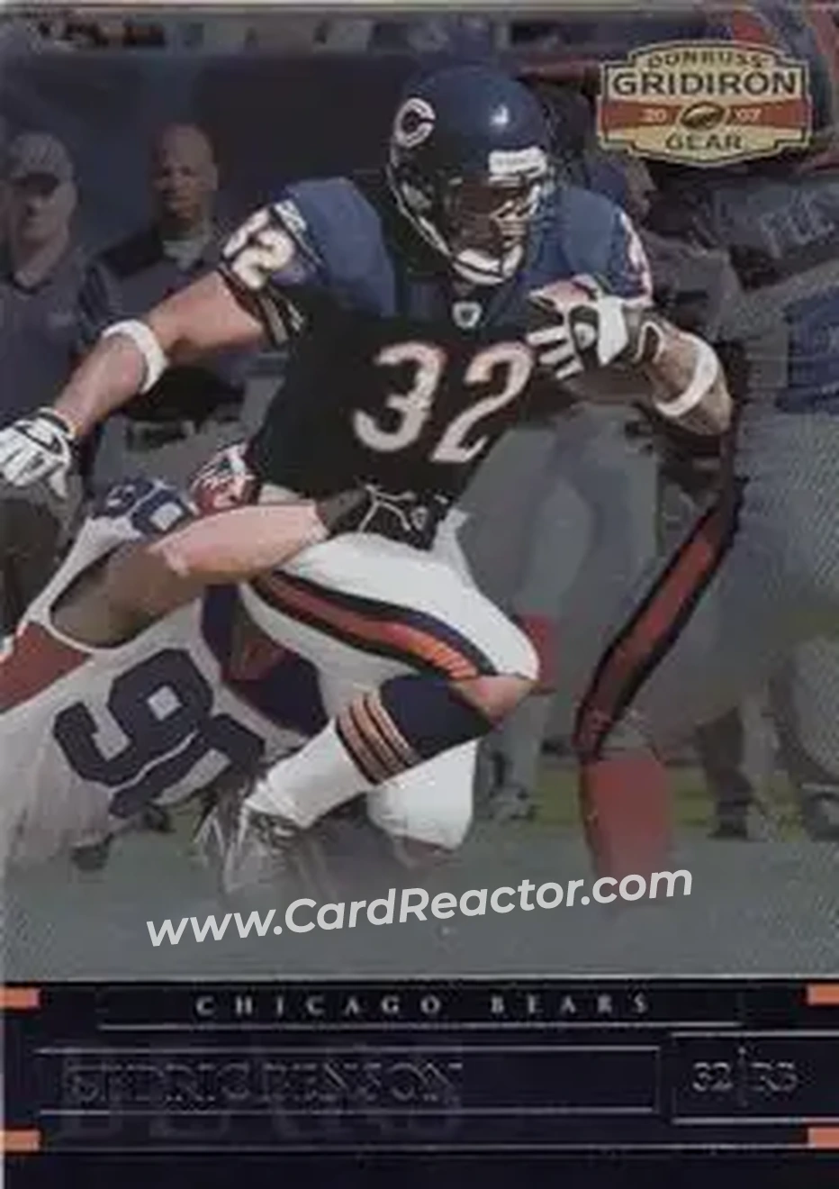2007 Donruss Gridiron Gear #15 - Cedric Benson - Chicago Bears - Front