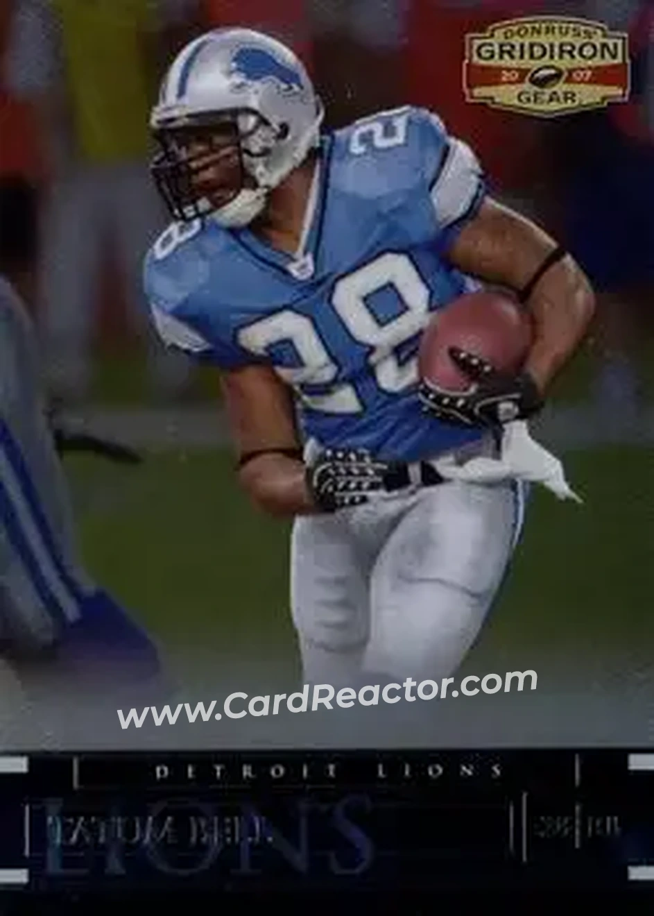 2007 Donruss Gridiron Gear #19 - Tatum Bell - Detroit Lions - Front