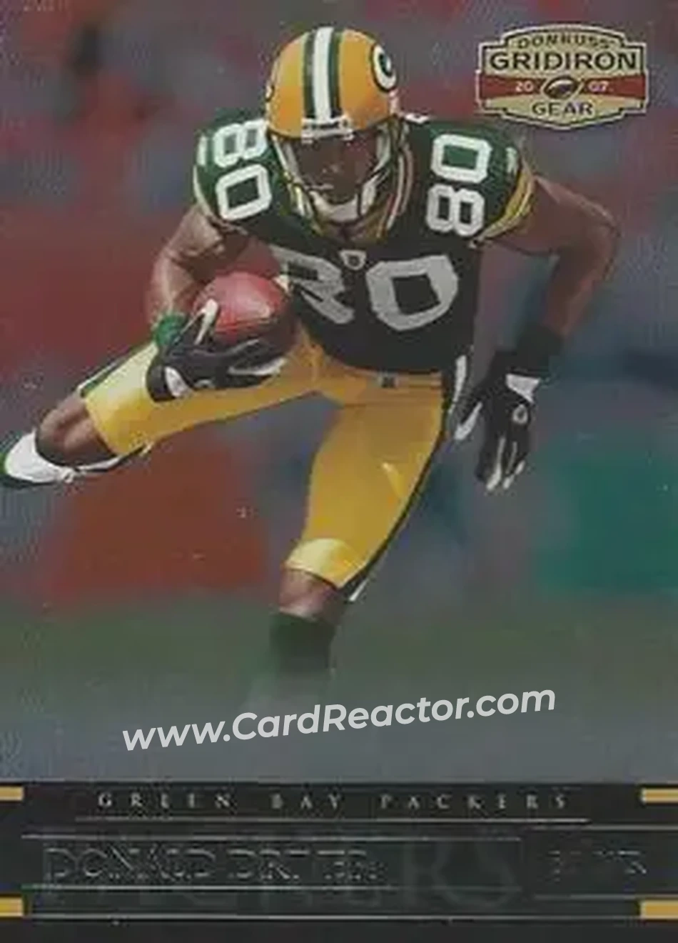 2007 Donruss Gridiron Gear #21 - Donald Driver - Green Bay Packers - Front