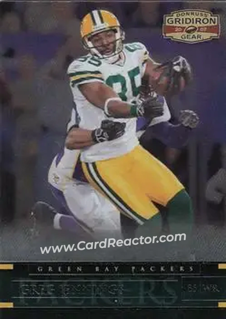 2007 Donruss Gridiron Gear #22 - Greg Jennings - Green Bay Packers - Front