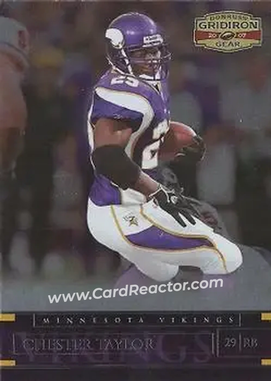2007 Donruss Gridiron Gear #24 - Chester Taylor - Minnesota Vikings - Front