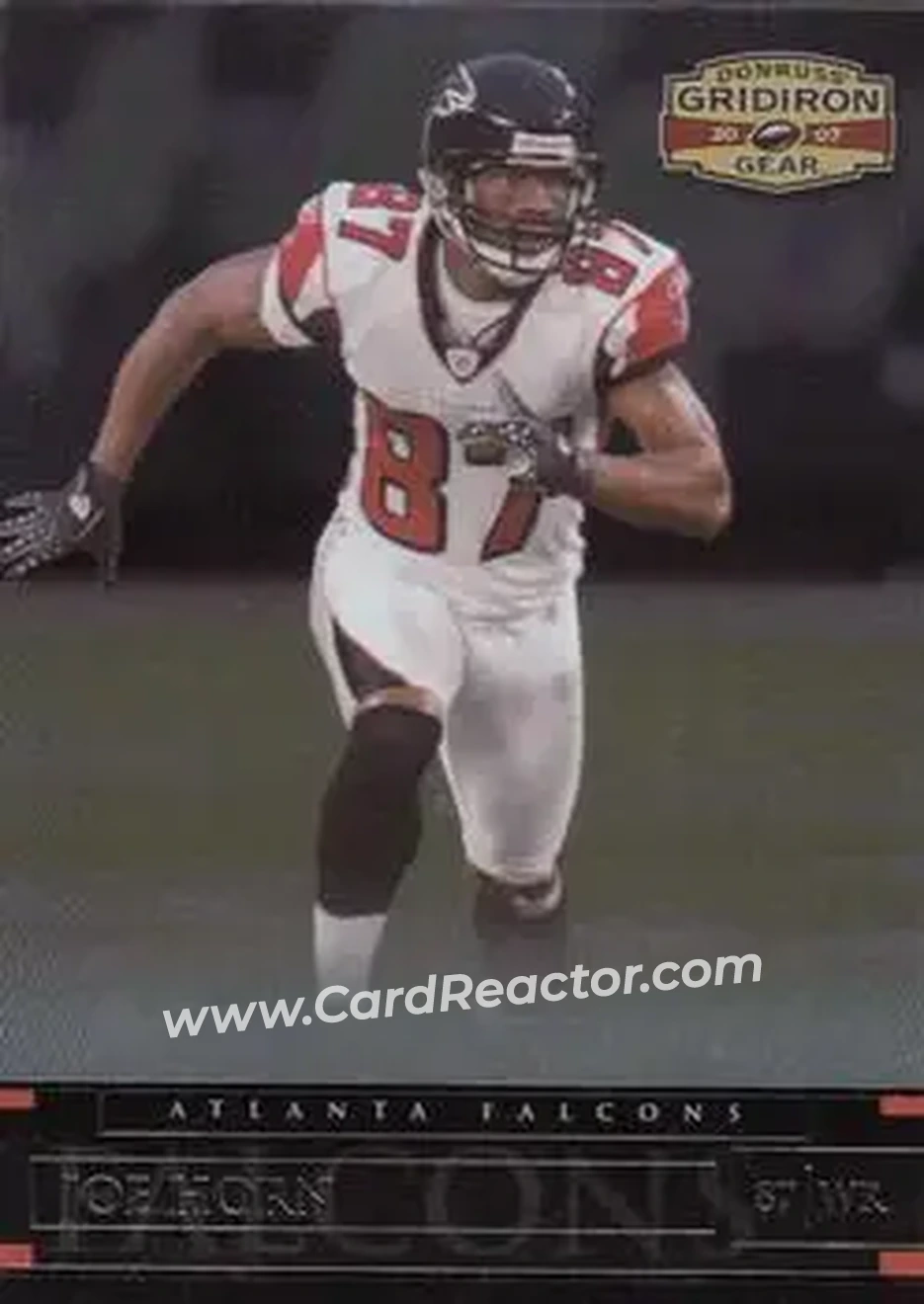 2007 Donruss Gridiron Gear #25 - Joe Horn - Atlanta Falcons - Front