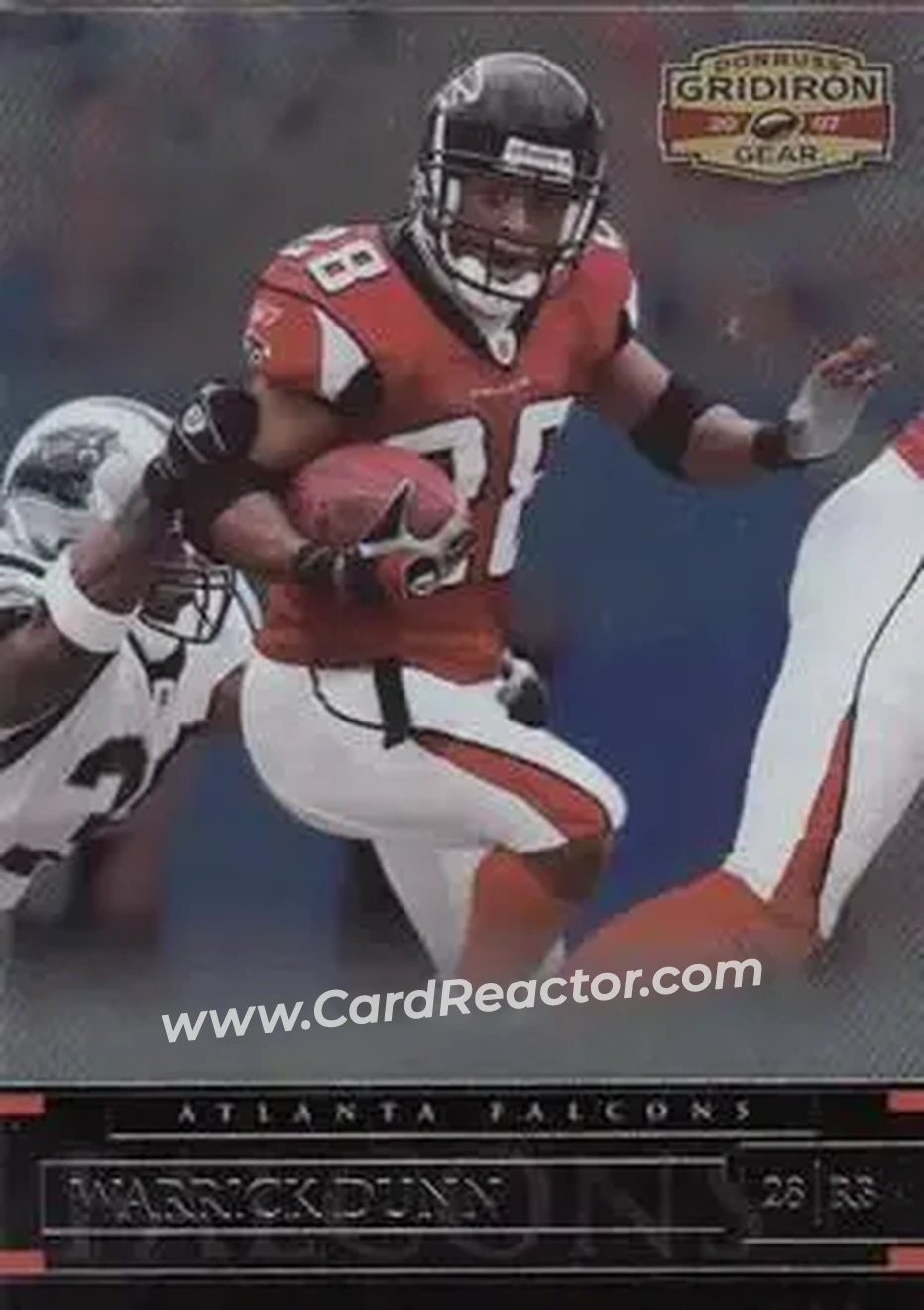 2007 Donruss Gridiron Gear #26 - Warrick Dunn - Atlanta Falcons - Front