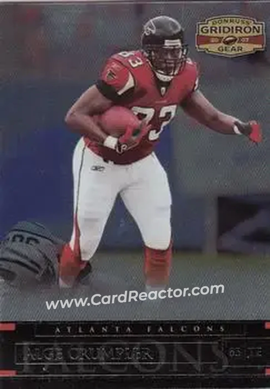 2007 Donruss Gridiron Gear #27 - Alge Crumpler - Atlanta Falcons - Front