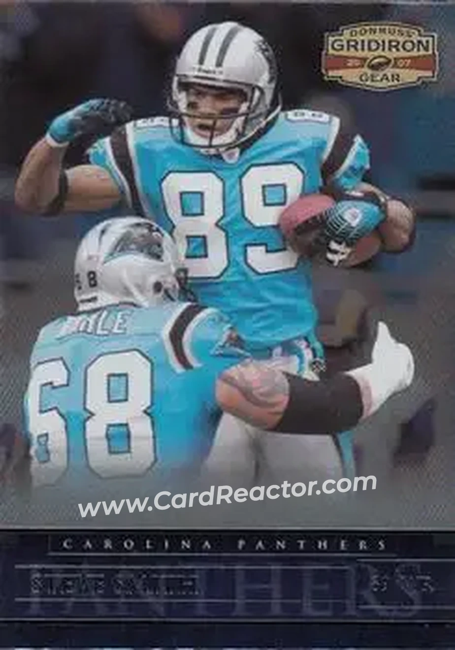 2007 Donruss Gridiron Gear #29 - Steve Smith Sr. - Carolina Panthers - Front 2007 Donruss Gridiron Gear #29 - Steve Smith Sr. - Carolina Panthers - Front
