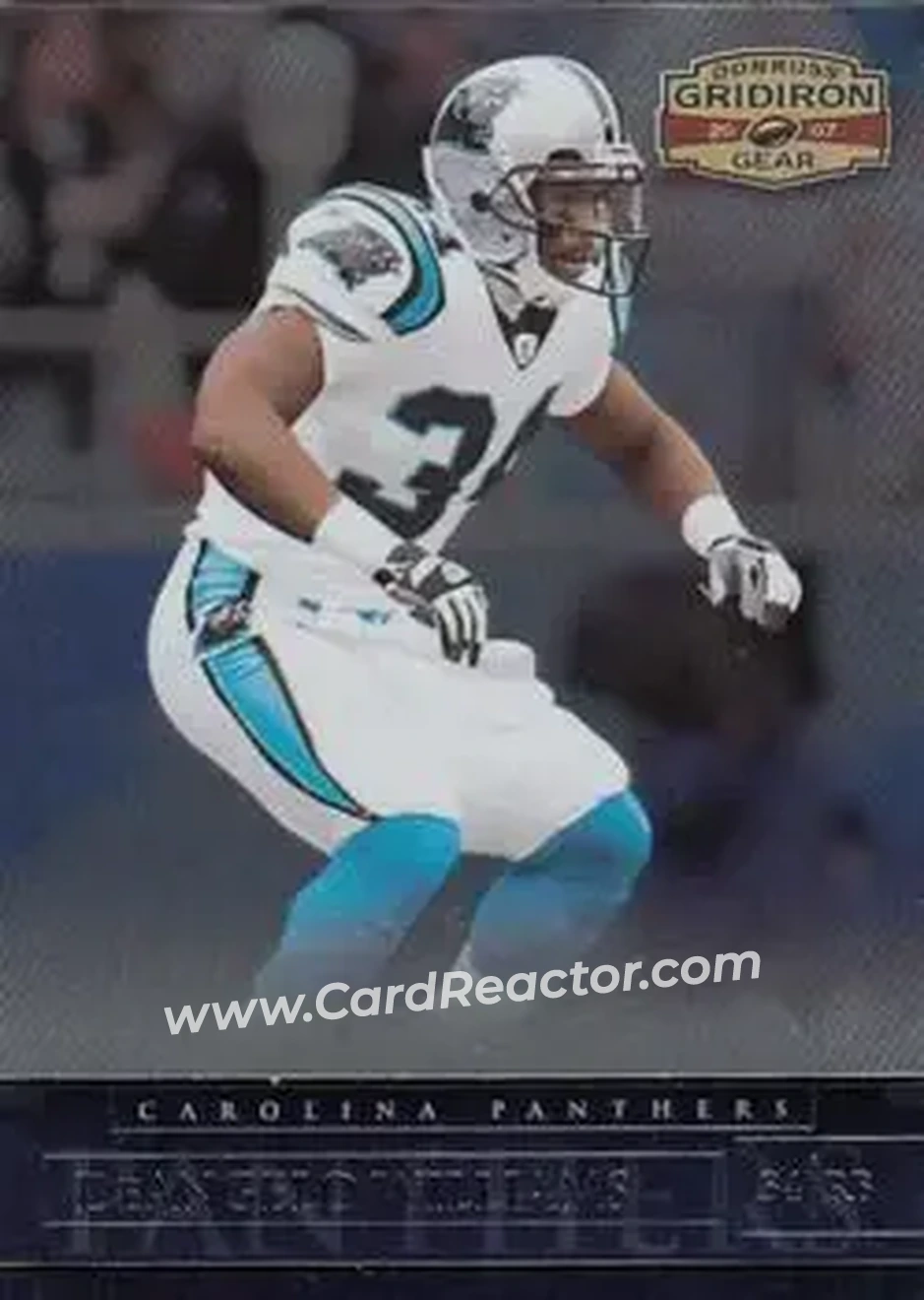 2007 Donruss Gridiron Gear #30 - DeAngelo Williams - Carolina Panthers - Front
