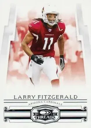 2007 Donruss Threads #2 - Larry Fitzgerald - Arizona Cardinals