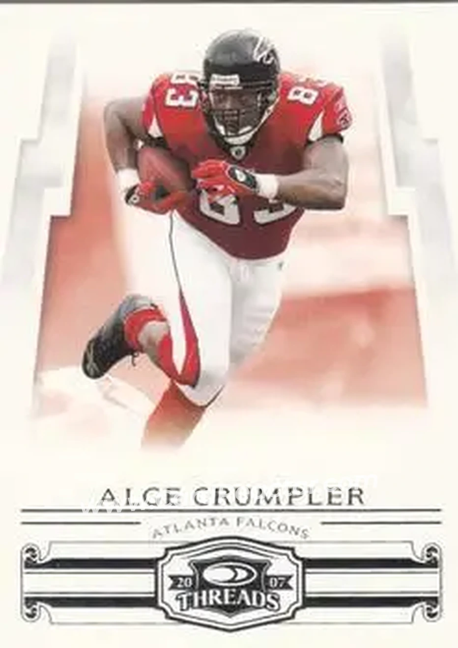 2007 Donruss Threads #3 - Alge Crumpler - Atlanta Falcons - Front