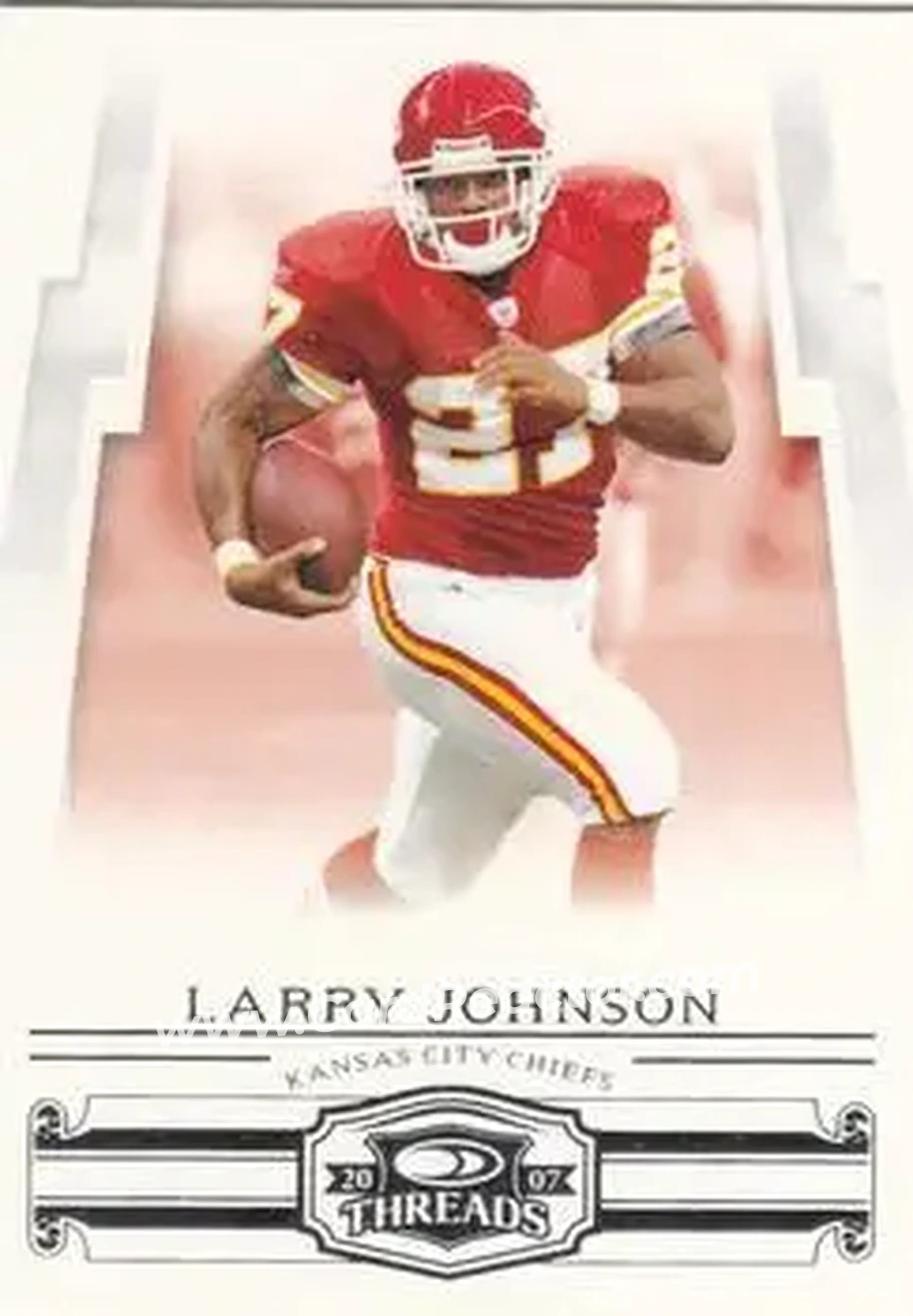 2007 Donruss Threads #21 - Larry Johnson - Kansas City Chiefs - Front