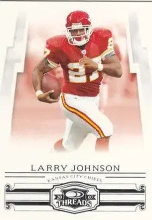 2007 Donruss Threads #21 - Larry Johnson - Kansas City Chiefs