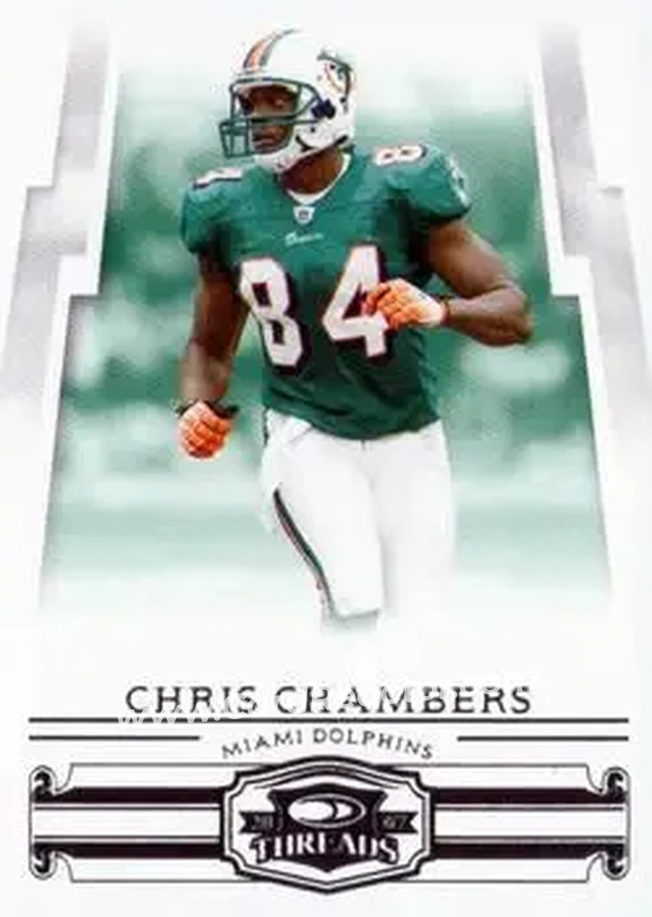 2007 Donruss Threads #24 - Chris Chambers - Miami Dolphins - Front
