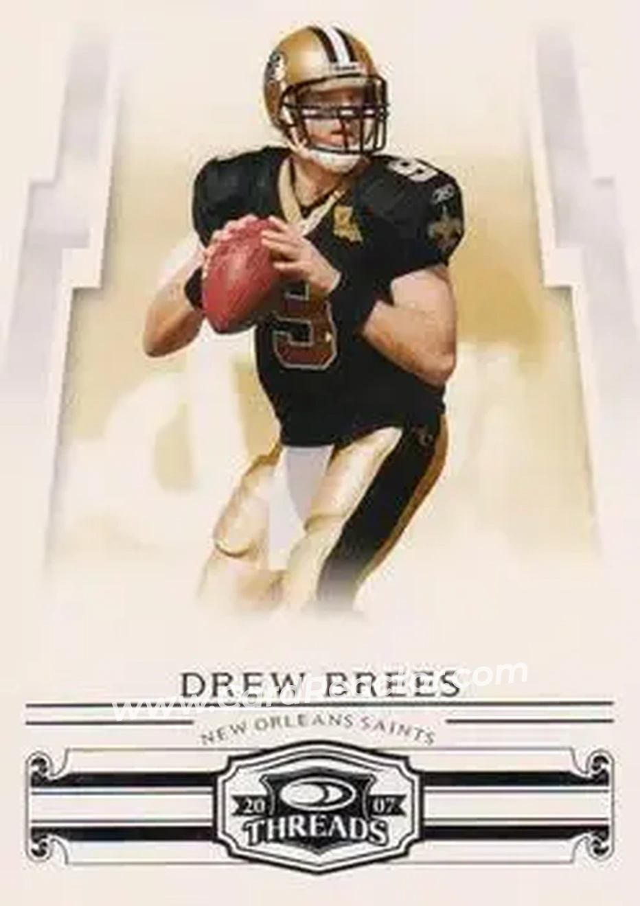2007 Donruss Threads #29 - Drew Brees - New Orleans Saints - Front