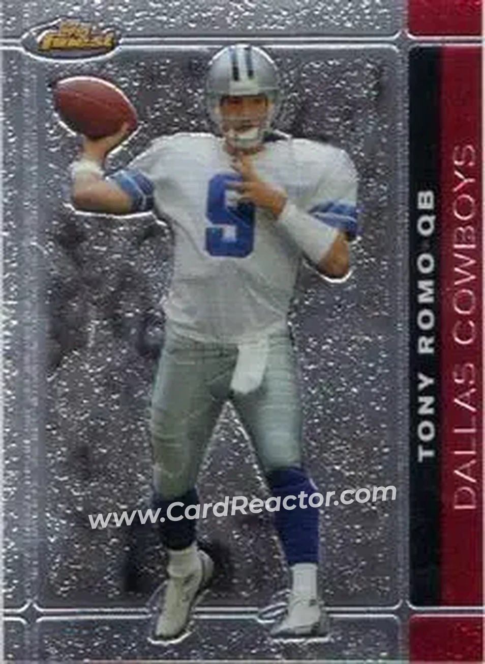2007 Finest #4 - Tony Romo - Dallas Cowboys - Front