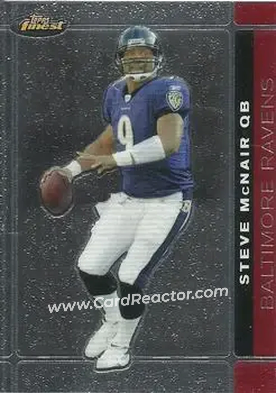 2007 Finest #10 - Steve McNair - Baltimore Ravens - Front