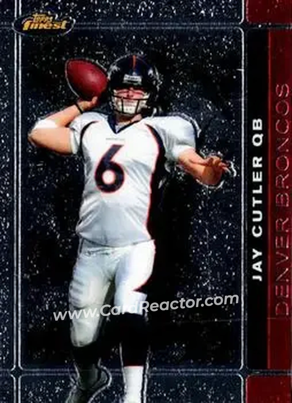 2007 Finest #19 - Jay Cutler - Denver Broncos - Front