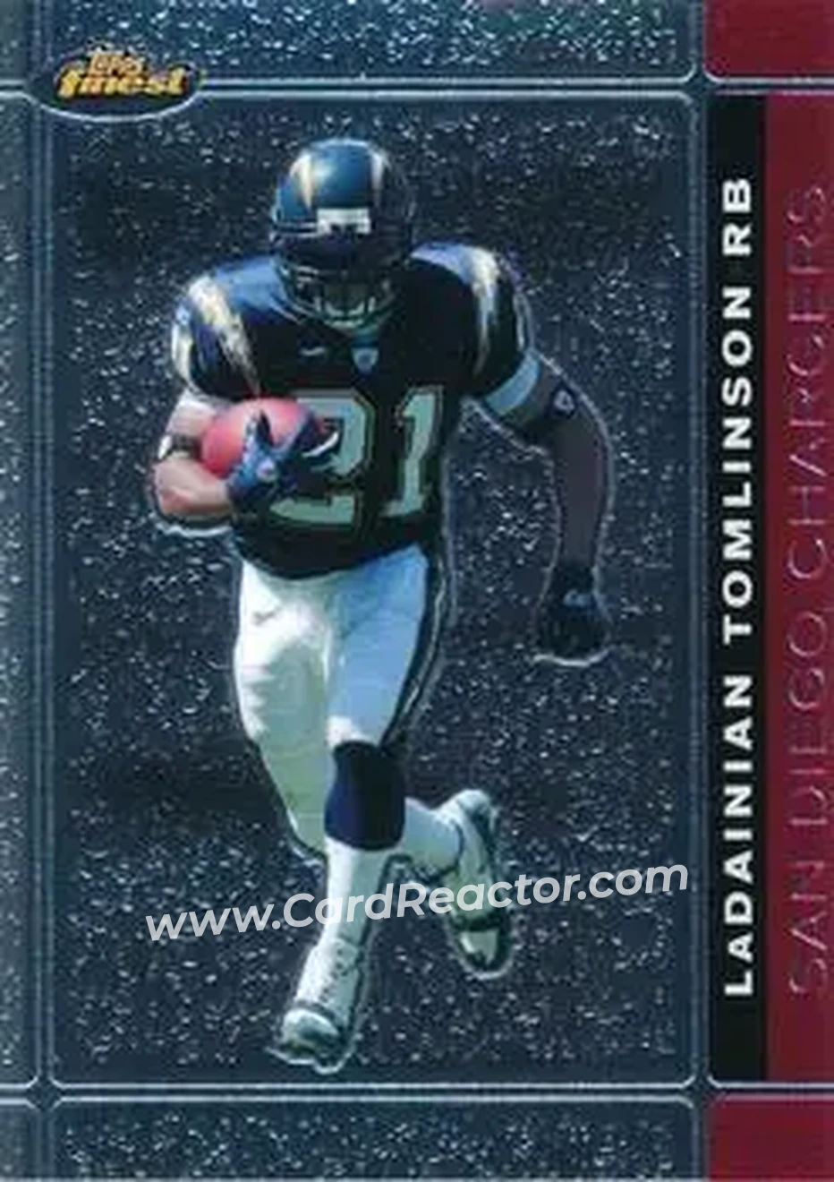 2007 Finest #21 - LaDainian Tomlinson - San Diego Chargers - Front