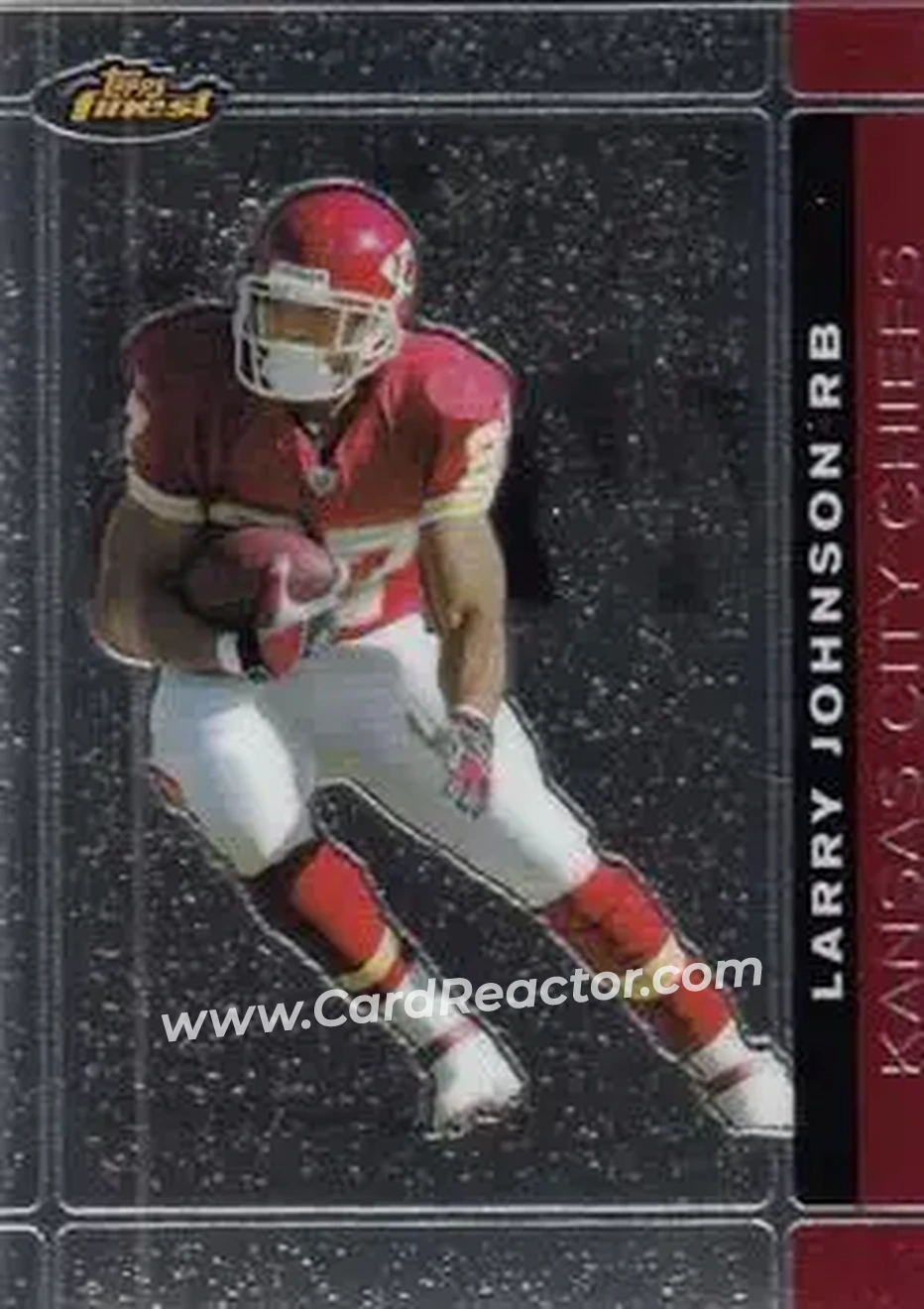 2007 Finest #22 - Larry Johnson - Kansas City Chiefs - Front