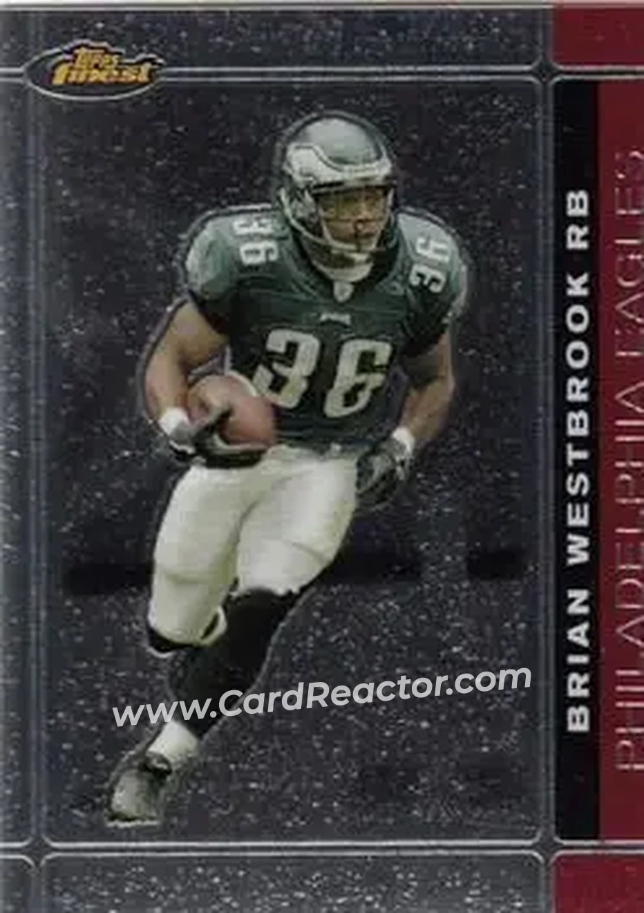 2007 Finest #27 - Brian Westbrook - Philadelphia Eagles - Front