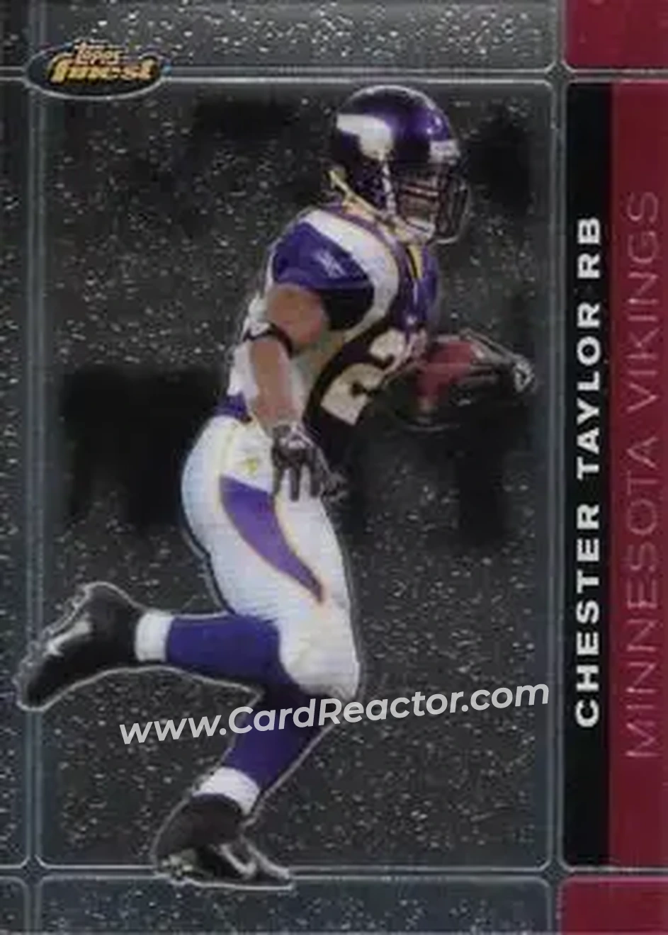 2007 Finest #28 - Chester Taylor - Minnesota Vikings - Front