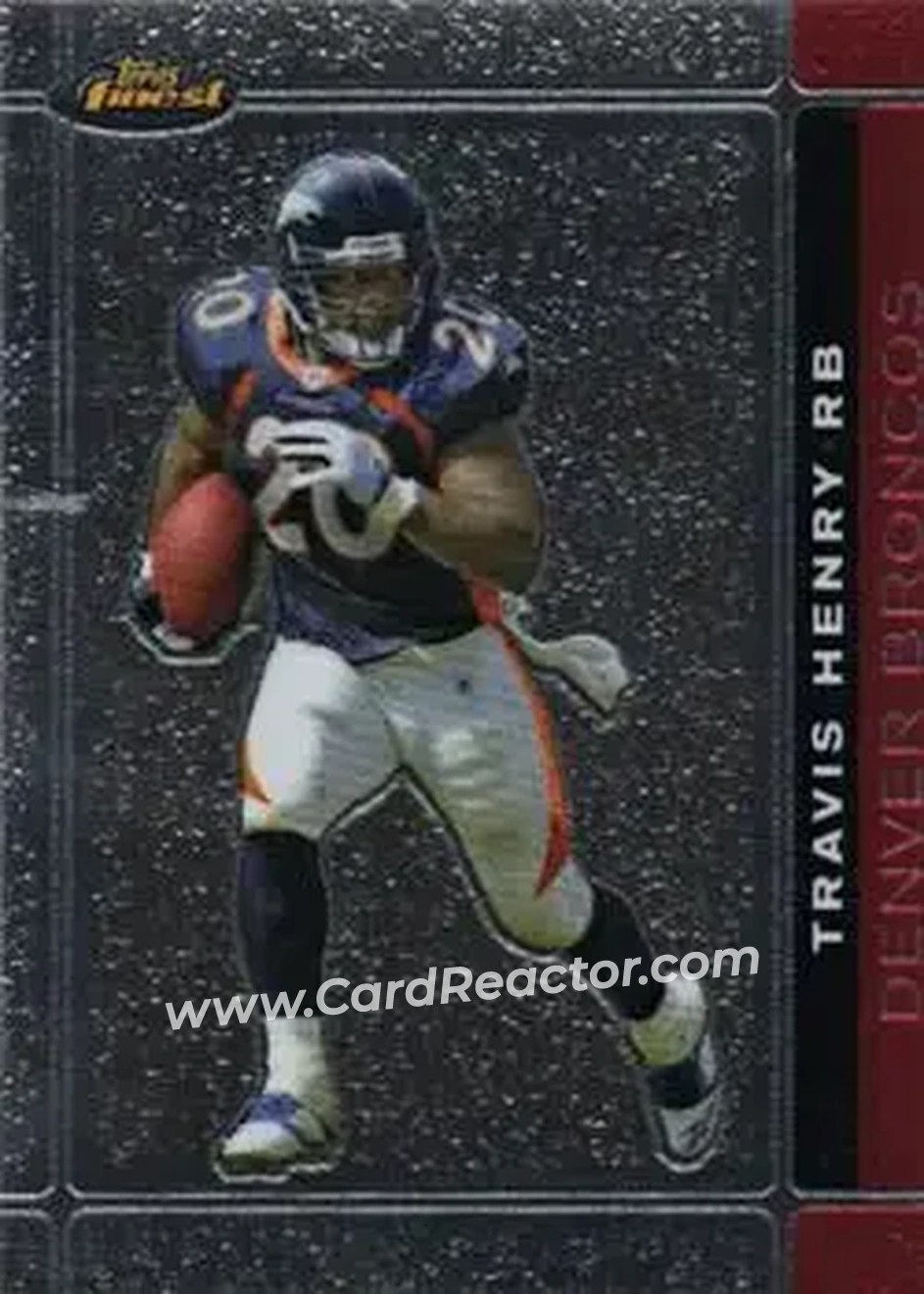 2007 Finest #29 - Travis Henry - Denver Broncos - Front